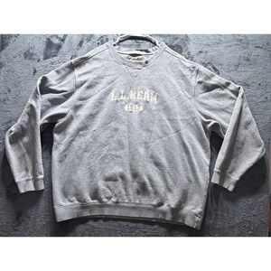 Vintage LL Bean Embroidered Big Lettering Crewneck Pullover Sweatshirt. XXL 90's